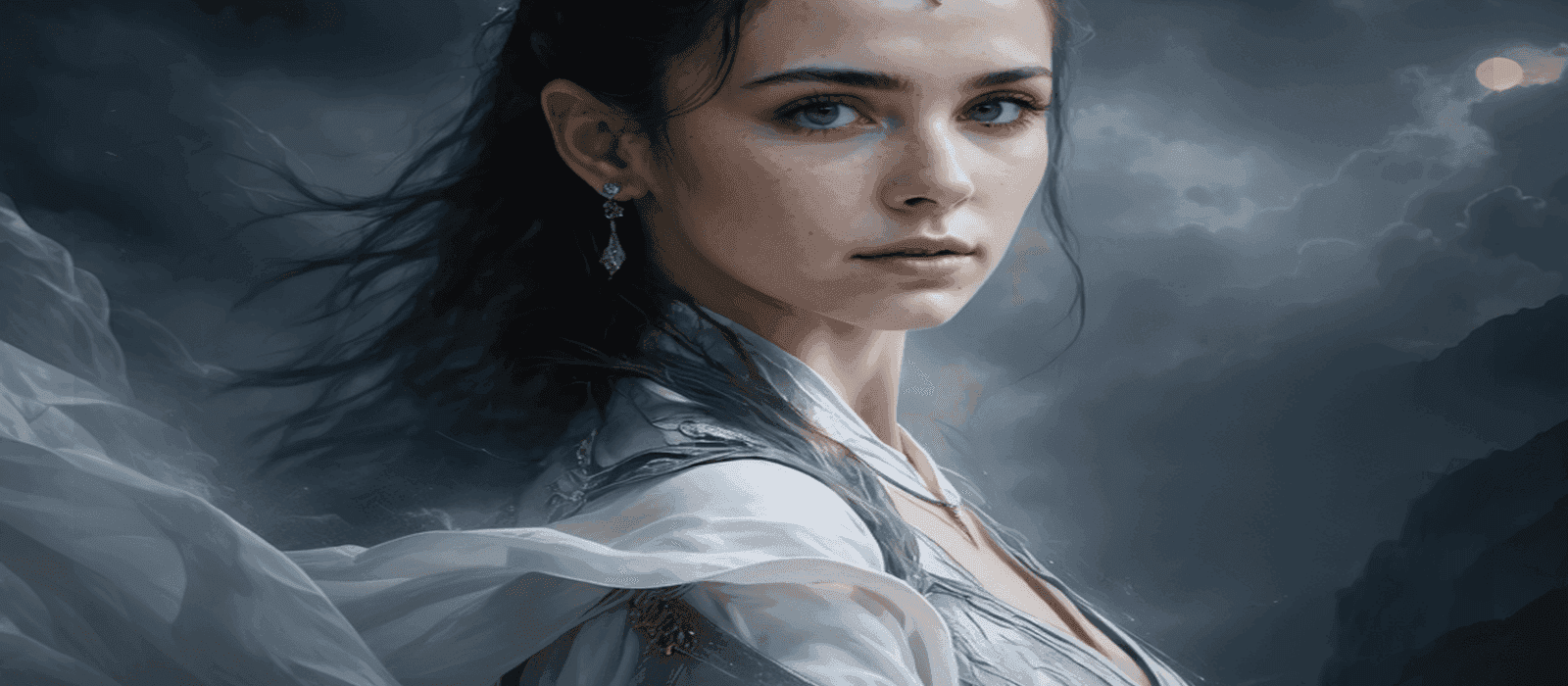Moody scene with soft light and shadows