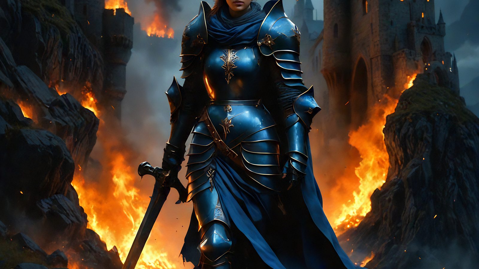 Iron and Flame cover, Fallen Hearts Book Three by Elara Kincaid